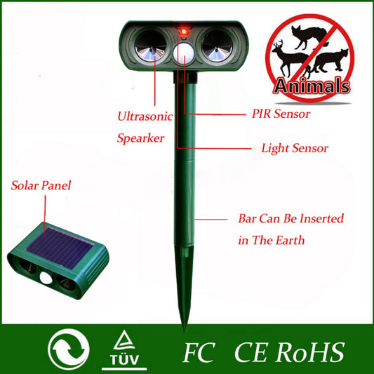 Raccoon Solar power Ultra Sonic Repeller